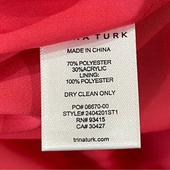 TRINA TURK NWT Size 10 High Rise Rico Striped Jacquard Mini Skirt Pink/Green - Picture 14 of 16
